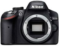 📷 capturing excellence: nikon d3200 digital slr camera body (black) logo