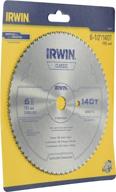 🔪 irwin 11820zr 6.5" 140t tfg saw blade - ideal for plastic, plywood, veneer - 5/8" arbor логотип