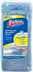 img 3 attached to 🧽 Quickie General Purpose Microfiber Cleaning Cloth - Reusable 24 Pack (49024RM), Blue: Your Ultimate Cleaning Companion