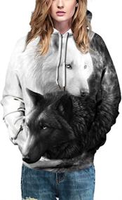 img 1 attached to FLYCHEN Men's 3D Hoodie: Trendy Print Pattern Fashion Sweatshirt for Sportswear Enthusiasts