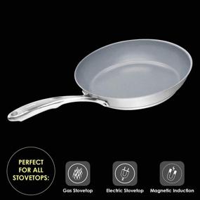 img 1 attached to 🍳 Комплект посуды Chantal Induction 21 Steel из 7 предметов с антипригарным покрытием и керамическим покрытием.