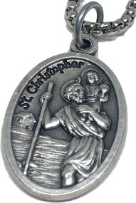 img 4 attached to Saint Christopher Necklace Devo Wears