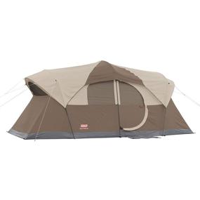 img 4 attached to 🏕️ Brown Coleman WeatherMaster Outdoor Tent - Ideal for 10 Persons