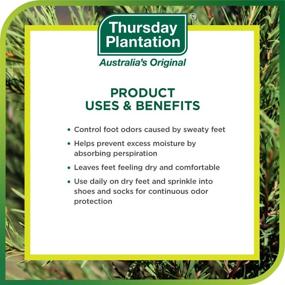 img 2 attached to Thursday Plantation Tea Tree Foot Powder: Say Goodbye to Foot Odor & Sweat with 3.5 Ounces of Pure Preventive Relief!