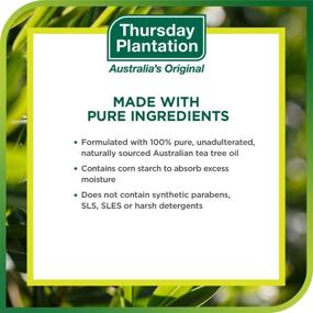 img 1 attached to Thursday Plantation Tea Tree Foot Powder: Say Goodbye to Foot Odor & Sweat with 3.5 Ounces of Pure Preventive Relief!