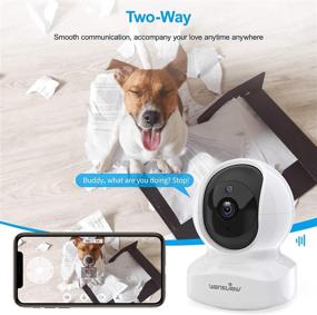 img 1 attached to 📷 Wansview Wireless WiFi Home Security Camera with 1080P HD, Night Vision, and 2-Way Audio - Perfect for Monitoring Babies, Pets, and Nannies