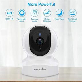 img 3 attached to 📷 Wansview Wireless WiFi Home Security Camera with 1080P HD, Night Vision, and 2-Way Audio - Perfect for Monitoring Babies, Pets, and Nannies