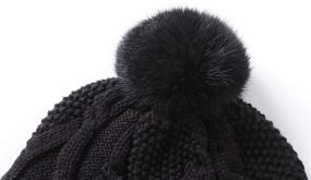 img 2 attached to ❄️ Sherpa Lined Knit Kids Hat with Earflap Winter Hat by Connectyle - Ideal for Toddler Boys and Girls