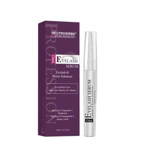 img 3 attached to Neutriherbs Eyelashes Growth Serum: Natural Peptide Eyelash Serum for Longer, Thicker Eyelashes & Eyebrows (5ml)