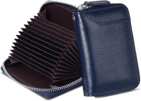 img 4 attached to Women's Accordion Wallets and Handbags, crafted from Genuine Leather
