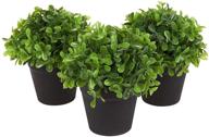 🌱 enhance your home decor with mini artificial potted plants - 3 pack (5 x 5.2 in) logo