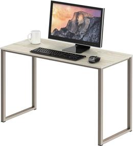 img 4 attached to Enhance Your Workspace with the SHW Home Office 32-Inch Computer Desk in Maple