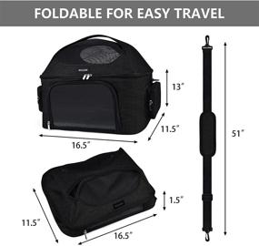 img 2 attached to BAGLHER Carrier Airline Approved Foldable Carrier Black