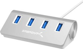 img 4 attached to 💻 SABRENT Premium 4-Port Aluminum USB 3.0 Hub (30-Inch Cable) for iMac, MacBook, MacBook Pro, MacBook Air, Mac Mini, or Any PC - Silver (HB-MAC3)