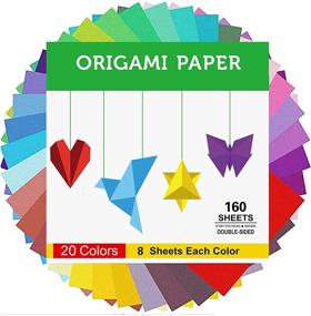 img 4 attached to 🎨 Crafting Delight: Origami Paper with Double Sided Vibrant Colors