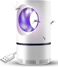 img 4 attached to 🪰 Electric Indoor Mosquito Killer Lamp - USB Powered Insect Control Trap, With LED Night Light, Portable Gnat Moth Bug Killer for Home Office Outdoor Use