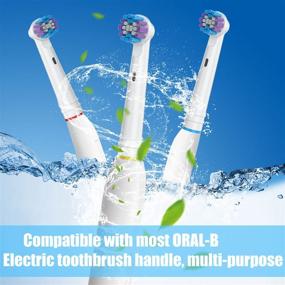 img 3 attached to 🪥 4 Pack Replacement Toothbrush Heads Compatible with Oral-B Braun Electric Toothbrush - High-Quality Oral Care Product