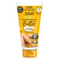 nad's 3-in-1 hair removal butter - gentle depilatory cream for women, soothing hair remover for body & legs, ideal for all skin types (21103), 5.1 fl oz (pack of 1) logo