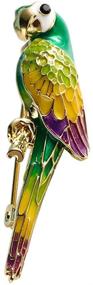 img 4 attached to Neoglory Alloy Jewelry Parrot Brooch