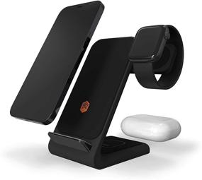 img 3 attached to 🔌 STM ChargeTree Swing 3-in-1 Charging Station: Phone, AirPods, Apple Watch - Black (stm-931-323Z-02)