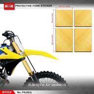 kungfu graphics upper mid fork tube decal kit (pack of 4) motorcycle & powersports logo