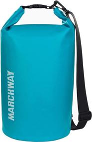 img 4 attached to Stay Dry and Adventure On with MARCHWAY Floating Waterproof Dry Bag - Ideal for Kayaking, Rafting, Boating, Swimming, Camping, Hiking, Beach, Fishing