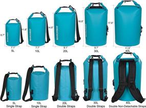 img 3 attached to Stay Dry and Adventure On with MARCHWAY Floating Waterproof Dry Bag - Ideal for Kayaking, Rafting, Boating, Swimming, Camping, Hiking, Beach, Fishing