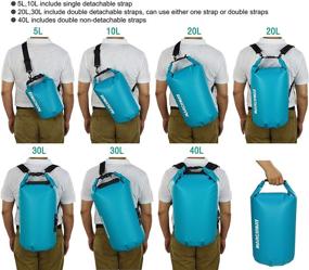 img 2 attached to Stay Dry and Adventure On with MARCHWAY Floating Waterproof Dry Bag - Ideal for Kayaking, Rafting, Boating, Swimming, Camping, Hiking, Beach, Fishing