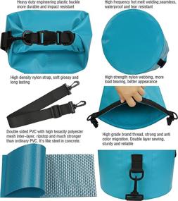 img 1 attached to Stay Dry and Adventure On with MARCHWAY Floating Waterproof Dry Bag - Ideal for Kayaking, Rafting, Boating, Swimming, Camping, Hiking, Beach, Fishing