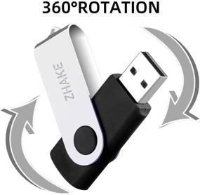 img 2 attached to Memory Sticks Drives Swivel Design Data Storage for USB Flash Drives
