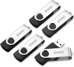 img 4 attached to Memory Sticks Drives Swivel Design Data Storage for USB Flash Drives