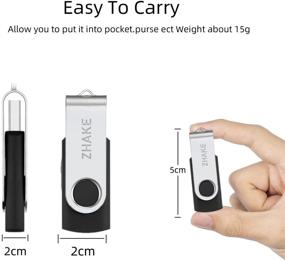 img 3 attached to Memory Sticks Drives Swivel Design Data Storage for USB Flash Drives