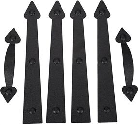 img 4 attached to 🔨 Enhance Your Garage Door's Appeal with AntiqueSmith Magnetic Decorative Hardware Kit - Black