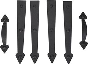 img 3 attached to 🔨 Enhance Your Garage Door's Appeal with AntiqueSmith Magnetic Decorative Hardware Kit - Black