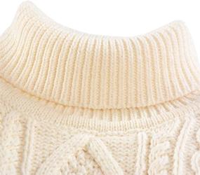 img 2 attached to 👕 Toddler Boys' Clothing: Turtleneck Pullover Sweater with Sleeves