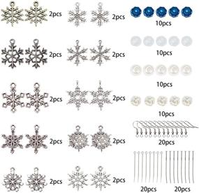 img 3 attached to SUNNYCLUE Snowflake Earrings Findings Bridesmaid