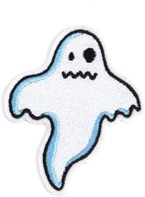 img 4 attached to Halloween Iron on Patches - Morale Patches for Clothing, Jeans, Jackets, and Backpack Repair - Aesthetic Halloween Decoration - Iron on Decals - Embroidery Cloth - Ghost 1