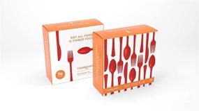 img 1 attached to 🍴 Tiger Chef Heavy Duty Colored Plastic Cutlery Set - Red, 96 Pieces: 32 Forks, 32 Teaspoons, 32 Knives Included