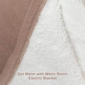 img 1 attached to Blankets Electric Reversible Setting 4 Auto Off Bedding and Blankets & Throws