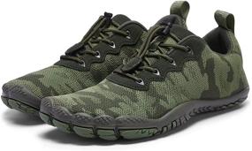 img 3 attached to 👣 Barefoot Minimalist Trail Running Shoes for Men - Racqua Trekking Athletic Shoes