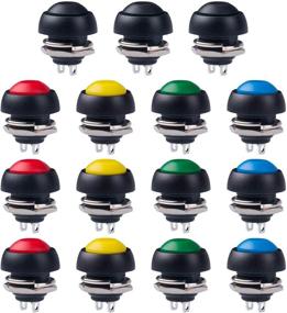 img 4 attached to 🌈 Vibrant Colors Waterproof Momentary Button Switch: Adding Style and Functionality
