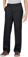 👖 boys' stretch waist khaki pants with dickies flex technology logo