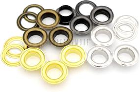 img 2 attached to 🔒 CRAFTMEMORE 1/2-Inch (13mm) Grommets Eyelets with Washers - 50 Sets for Leather, Tarp, Canvas (Antique Brass)