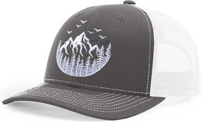 img 4 attached to Unleash your style with the HORN GEAR Trucker Hat - Mountain Hat Edition