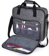 efficiently organize your embroidery supplies with baglher multifunctional storage bag (gray): large-capacity for embroidery threads and consumables - includes shoulder strap! (bag only) logo