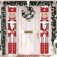 outdoor nutcracker christmas decorations - life size soldier model 🎅 nutcracker banners for front door, porch, and garden - xmas ornament логотип