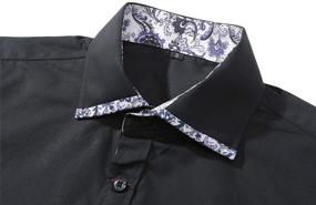 img 1 attached to Collared Button-Up Men's Clothing: Jandukar Sleeve Shirts