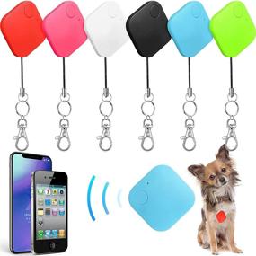 img 4 attached to 6-Piece Key Finder Set with Keychains - Bluetooth Smart Tracker for Purse, Wallet, Phone, Key, Item, Pets, Children Locating - Anti-Lost Tag