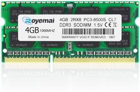 img 4 attached to 💻 Royemai 4GB DDR3 8500S 1066MHz SODIMM RAM: Reliable PC3 1066 Laptop Memory Module