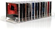 📀 organize and showcase your cd collection with a clear acrylic storage holder rack – holds 25 standard cd jewel cases logo